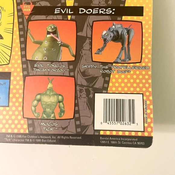 Vintage 1995 The Tick Skippy Propellerized Robot Dog Figure Bandai Series 2 - Picture 9 of 13